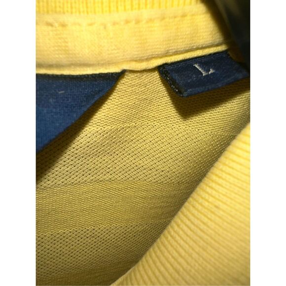 POLO GOLF RALPH LAUREN POLO SHIRT men’s size Large COTTON STRIPED Wachovia Champ - Picture 4 of 5